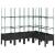 Jardinieră de grădină cu spalier, negru, 160x120x142,5 cm, PP GartenMobel Dekor