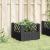 Jardinieră de grădină cu spalier, negru, 43,5x43,5x43,5 cm, PP GartenMobel Dekor