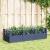 Jardinieră de grădină cu țăruși, albastru gri, 123,5x43,5x43,5 cm, PP GartenMobel Dekor