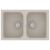 Chiuvetă de bucătărie Bej 76 x 48 x 30 cm Quartz și rășină GartenMobel Dekor