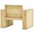 Set mobilier de grădină cu perne, 3 piese, lemn de pin tratat GartenMobel Dekor