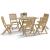 Set mobilier de grădină, 7 piese, lemn masiv de acacia GartenMobel Dekor
