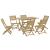 Set mobilier de grădină, 7 piese, lemn masiv de acacia GartenMobel Dekor