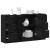 Bufet cu sertar 3 pcs Stejar Negru Lemn compozit GartenMobel Dekor