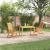 Set de masă pentru grădină 3 pcs Maro Lemn Solid de Acacia GartenMobel Dekor