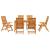 Set de masă pentru grădină 7 pcs Maro Lemn Solid de Acacia GartenMobel Dekor