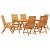 Set de masă pentru grădină 7 pcs Maro Lemn Solid de Acacia GartenMobel Dekor