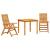 Set de masă pentru grădină 3 pcs Maro Lemn Solid de Acacia GartenMobel Dekor
