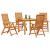 Set de masă pentru grădină 5 pcs Maro Lemn Solid de Acacia GartenMobel Dekor
