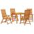 Set de masă pentru grădină 5 pcs Maro Lemn Solid de Acacia GartenMobel Dekor
