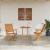 Set Bistro Pliabil 3 pcs Maro Lemn Solid de Acacia GartenMobel Dekor