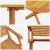 Set Bistro Pliabil 3 pcs Maro Lemn Solid de Acacia GartenMobel Dekor
