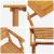 Set Bistro Pliabil 3 pcs Maro Lemn Solid de Acacia GartenMobel Dekor