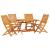 Set de masă pentru grădină 5 pcs Maro Lemn Solid de Acacia GartenMobel Dekor