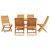 Set de masă pentru grădină 7 pcs Maro Lemn Solid de Acacia GartenMobel Dekor
