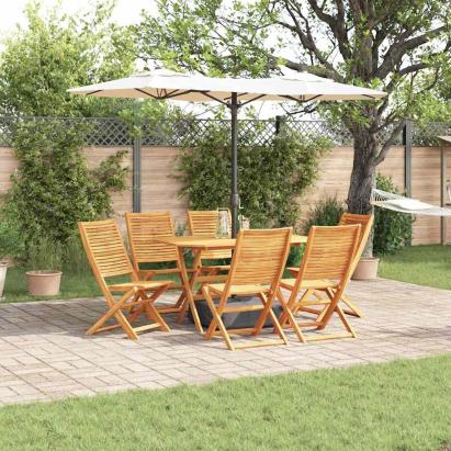 Set de masă pentru grădină 7 pcs Maro Lemn Solid de Acacia GartenMobel Dekor