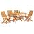 Set de masă pentru grădină 5 pcs Maro Lemn Solid de Acacia GartenMobel Dekor