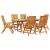 Set de masă pentru grădină 7 pcs Maro Lemn Solid de Acacia GartenMobel Dekor