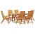 Set de masă pentru grădină 7 pcs Maro Lemn Solid de Acacia GartenMobel Dekor