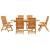 Set de masă pentru grădină 7 pcs Maro Lemn Solid de Acacia GartenMobel Dekor