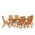Set de masă pentru grădină 7 pcs Maro Lemn Solid de Acacia GartenMobel Dekor