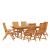 Set de masă pentru grădină 7 pcs Maro Lemn Solid de Acacia GartenMobel Dekor