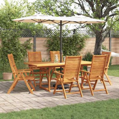 Set de masă pentru grădină 7 pcs Maro Lemn Solid de Acacia GartenMobel Dekor