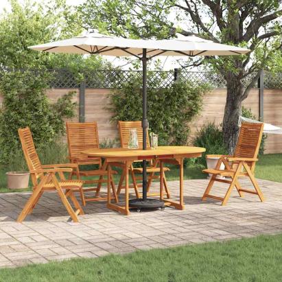 Set de masă pentru grădină 5 pcs Maro Lemn Solid de Acacia GartenMobel Dekor
