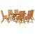 Set de masă pentru grădină 7 pcs Maro Lemn Solid de Acacia GartenMobel Dekor