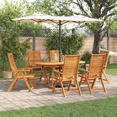 Set de masă pentru grădină 7 pcs Maro Lemn Solid de Acacia GartenMobel Dekor