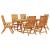 Set de masă pentru grădină 7 pcs Maro Lemn Solid de Acacia GartenMobel Dekor
