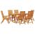 Set de masă pentru grădină 7 pcs Maro Lemn Solid de Acacia GartenMobel Dekor