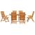Set de masă pentru grădină 7 pcs Maro Lemn Solid de Acacia GartenMobel Dekor