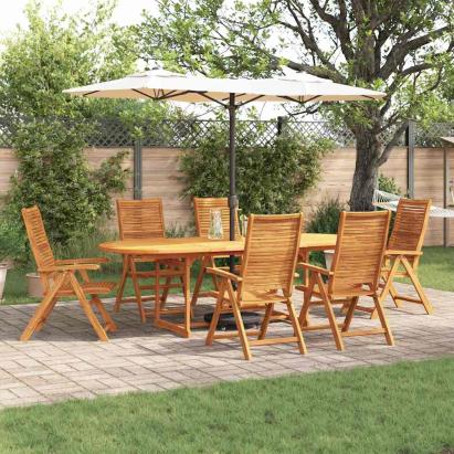 Set de masă pentru grădină 7 pcs Maro Lemn Solid de Acacia GartenMobel Dekor