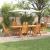 Set de masă pentru grădină 7 pcs Maro Lemn Solid de Acacia GartenMobel Dekor