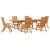 Set de masă pentru grădină 7 pcs Maro Lemn Solid de Acacia GartenMobel Dekor