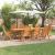 Set de masă pentru grădină 9 pcs Maro Lemn Solid de Acacia GartenMobel Dekor