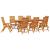 Set de masă pentru grădină 9 pcs Maro Lemn Solid de Acacia GartenMobel Dekor