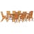 Set de masă pentru grădină 9 pcs Maro Lemn Solid de Acacia GartenMobel Dekor