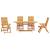 Set de masă pentru grădină 5 pcs Maro Lemn Solid de Acacia GartenMobel Dekor