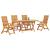 Set de masă pentru grădină 5 pcs Maro Lemn Solid de Acacia GartenMobel Dekor