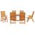 Set de masă pentru grădină 7 pcs Maro Lemn Solid de Acacia GartenMobel Dekor