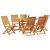 Set de masă pentru grădină 7 pcs Maro Lemn Solid de Acacia GartenMobel Dekor