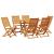 Set de masă pentru grădină 7 pcs Maro Lemn Solid de Acacia GartenMobel Dekor