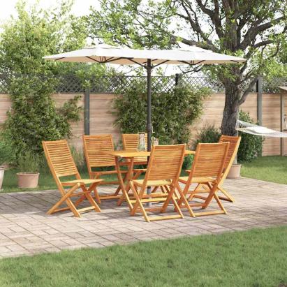Set de masă pentru grădină 7 pcs Maro Lemn Solid de Acacia GartenMobel Dekor