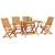 Set de masă pentru grădină 5 pcs Maro Lemn Solid de Acacia GartenMobel Dekor