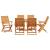 Set de masă pentru grădină 7 pcs Maro Lemn Solid de Acacia GartenMobel Dekor