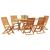 Set de masă pentru grădină 7 pcs Maro Lemn Solid de Acacia GartenMobel Dekor