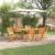 Set de masă pentru grădină 7 pcs Maro Lemn Solid de Acacia GartenMobel Dekor