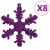 Set globuri de Crăciun 111 buc., violet, polistiren GartenMobel Dekor
